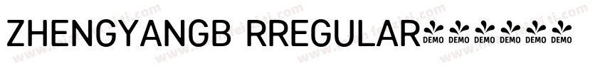 zhengyanGB Rregular字体转换